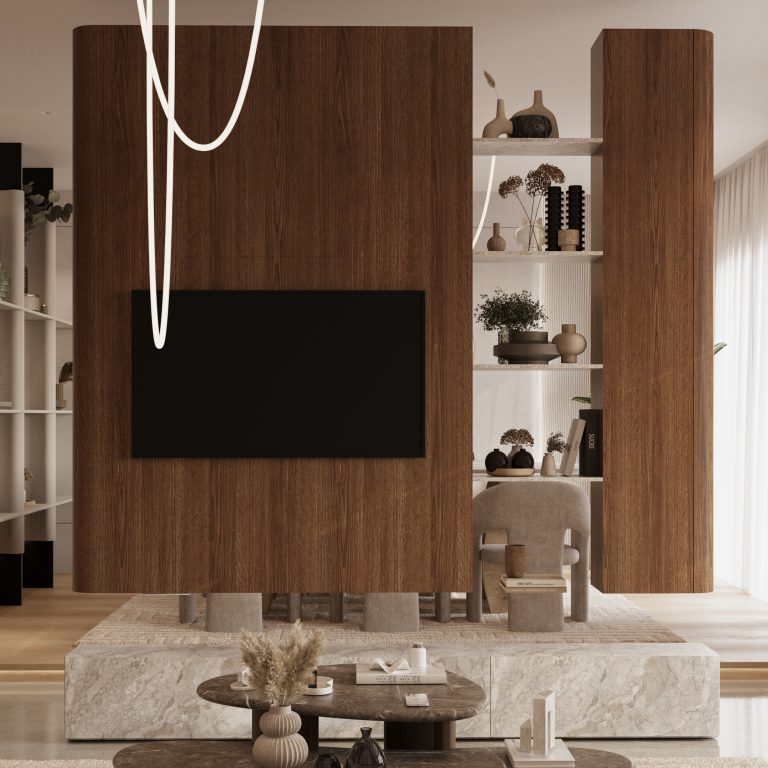 tv unit wall